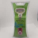 Rite Aid Renewal 5 Blade Razor For Women Discontinued 1 Handle 2 Cartrdges. Fixed Price $24.99.