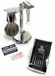 Wet Shave Set Pure Badger Shaving Brush Stand #570. Fixed Price $69.99.