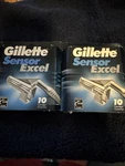 Packs Of Gillette Sensor Excel Shaving Cartridges 10CT Each 20 Total Vintage. Fixed Price $35.00.