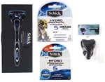 Schick HYDRO5 Premium Blade Razor 1 Handle + Refill 7 Cartridges & Travel Case. Fixed Price $37.00.