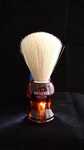 Zenith Plastic Tortoise Handle Boar Shave Brush. 21X57MM Knot. Italian Made. B6. Fixed Price $17.00.