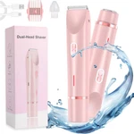 2 In 1 Dual Head Electric Lady Waterproof Shaver Razor For Women Private Area Us. Fixed Price $22.10.