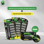 Xmicro Black Razors For Men (pack Of 3) + Shaving Cream Free. Fixed Price $30.00.