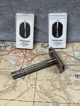 Vintage Gillette Flare Tip Super Speed Safety W/ Walgreens Razors. Fixed Price $14.95.