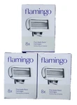 Flamingo 3X 8-PACKS 24 Blades Total 5-BLADE Razor Cartridges Refills For Women. Fixed Price $21.90.