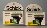 Schick Hydro Sensitive Slim Head Razor Blade Refills 2 Pack 10 Cartridges-nib. Fixed Price $21.99.