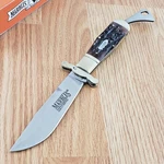 Marbles Safety Folder Folding Knife Stainless Steel Bowie Blade Stag Bone Handle. Fixed Price $33.29.