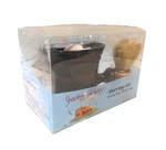 Shaving Factory Black Mug, Brush And Soap Set. Fixed Price $33.95.