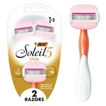 Soleil Glide Women's Disposable 5-BLADE Razors, Shea Butter Moisture Bars For. Fixed Price $10.59.