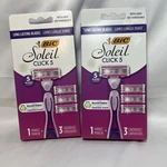 Bic Soleil Click 5 Women's Disposable Razor With 1 Handle 3 Refills. 2 Packs. Fixed Price $12.99.