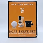 Van Der Hagen Men's Luxury Premium 4 Piece Boar Shave Set Soap Brush Stand Mug. Fixed Price $21.99.
