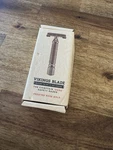 New Vikings Chieftain 'hera' Safety Razor Frosted Rose Gold Blades Case. Fixed Price $17.99.