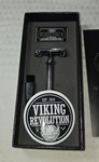 New Viking Shaving Revolution Razor Kit Chrome 10 Blades Cleaning Brush. Fixed Price $15.50.