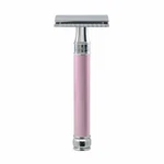 Edwin Jagger Double Edge Safety Pink Razor Extra Long Handle Chrome Plated. Fixed Price $37.21.