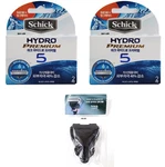 Schick HYDRO5 Premium Blade Shaving Razor Refill 4 Cartridges & Travel Case. Fixed Price $22.00.