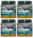 Mens Gillette MACH3 Refills Razor Blades - 12 Cartridges (pack Of 4). Fixed Price $75.49.