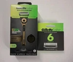 New Gillette Labs Razor Set Incl. Handle, Stand, 1 & 6 Pack Cartridges. Fixed Price $47.50.