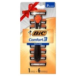 3 Tough Blade Triple Razor 6 Cartridges Micro Touch Pivoting Head. Fixed Price $12.99.