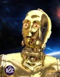 One Of Kind Custom Painting C3PPO / Star Wars. Fixed Price $180.00.