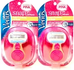 2 Gillette Venus Snap With Embrace Cosmo Pink 5 Blades Razor Cartridge Compact. Fixed Price $28.21.