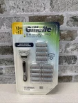 Gillette Skinguard Razor With Aloe Sensitive W/ 13 Refill Cartridges Blade. Fixed Price $34.00.