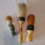 Lot Of 3 Vintage Shaving Brush Rubberset 200-4 Strong & Long Handled. Fixed Price $35.00.
