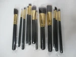 Anself Professional Black/gold Wood Blending Makeup Brush Kit - Set 12. Fixed Price $12.30.