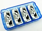 Dollar Shave Club Razors Executive 6 Blade 4CT Cartridges Packs Replacement. Fixed Price $9.83.