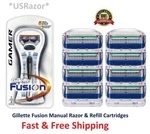 10 Gillette Fusion 5 Gamer Men Razor Blades Refill Cartridge Shaver Handle 4 8. Fixed Price $27.99.