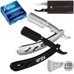Straight Razors For Men 100 Gtex Barber Blades - 2 Professional. Fixed Price $14.40.