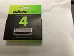Gillette Labs (4) Refill Cartridges, Fits All Razors #(2F09). Fixed Price $12.00.