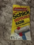 Schick Twin Blade Disposable Razor 5 Pack 1980'S Nos Brand Sealed Prop. Fixed Price $12.51.