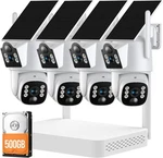 Wireless Security Ip Camera System With Solar Panel 10CH Nvr Smart Night Vision. Fixed Price $309.98.
