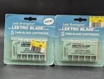 Lady Remington Lektro Twin Blade Cartridges Two Packs #16531. Fixed Price $19.99.