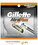 10 Gillette Atra Plus Razor Blades Refills Cartridges (unboxed) Fits Vector Slim. Fixed Price $23.99.