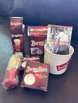 Vintage New 2000 Burma Shave Gift Set Mug Shaving Brush & Soaps. Fixed Price $29.95.