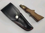 Vintage Pakistan Stainless Steel Folding Pocket Knife 4" Blade Wodd/brass Handle. Fixed Price $35.00.