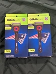 New England Patriots Lof 2 Nfl Gillette Special Edition Razor Blades Pats. Fixed Price $34.44.