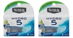 10 Schick HYDRO5 Razor Blades Cartridges Fits Power Shaver Replacement Refills. Fixed Price $35.99.
