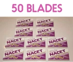 50 Gillete Nacet Stainless Double Edge Razor Blades Made Russia. Fixed Price $11.99.