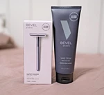 Bevel Shave Safety + Cream With Aloe Vera Set Razor, 10 Blades. Fixed Price $39.99.
