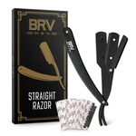 Brv Men Professional Straight Edge Barber Razor W/ 100 Single Blad.... Fixed Price $41.31.