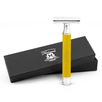 Haryali Double Edge Safety Razor For Women, Sleek Metal Handle Yellow. Fixed Price $29.99.