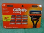 Brand New Gillette Fusion 5 Refill Razor Blades, 12 Cartridges. Fixed Price $26.89.