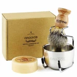 Anbbas 4IN1 Badger Hair Shaving Brush Set, With Goat Milk Soap Refill,stainle.... Fixed Price $35.31.