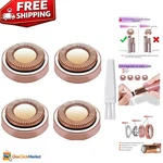 Effortless Hair Removal: 4 Pack Gold-plated Replacement Heads Gen 1 Devices. Fixed Price $16.09.