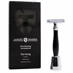 Luxury Barber The Konig Double Edge Safety Razor W/ Stand Stainless Steel New. Fixed Price $20.00.