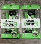 2-PACK Schick XTREME3 Sensitive Men's Disposable Razors 4 Count Packs, Blades. Fixed Price $14.95.