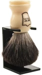 Parker 100% Black Badger Bristle Shaving Brush With White Handle Extra Dense.... Fixed Price $37.99.