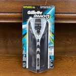 New Sealed Vintage Gillette Mach 3 Razor Handle W/ 2 Cartridges. Fixed Price $29.99.